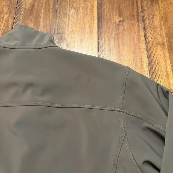 Patagonia Jacket Mens Large Green Softshell Fleece Lined Full Zip Hiking Walking - Picture 13 of 14